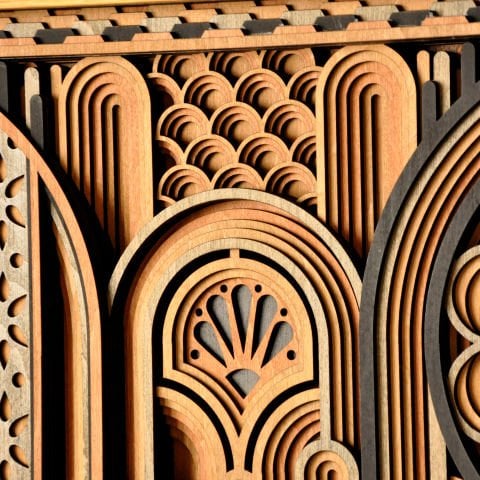 INDUSTRIELS MODERNES | Çok Katmanlı Ahşap Tasarım Tablo